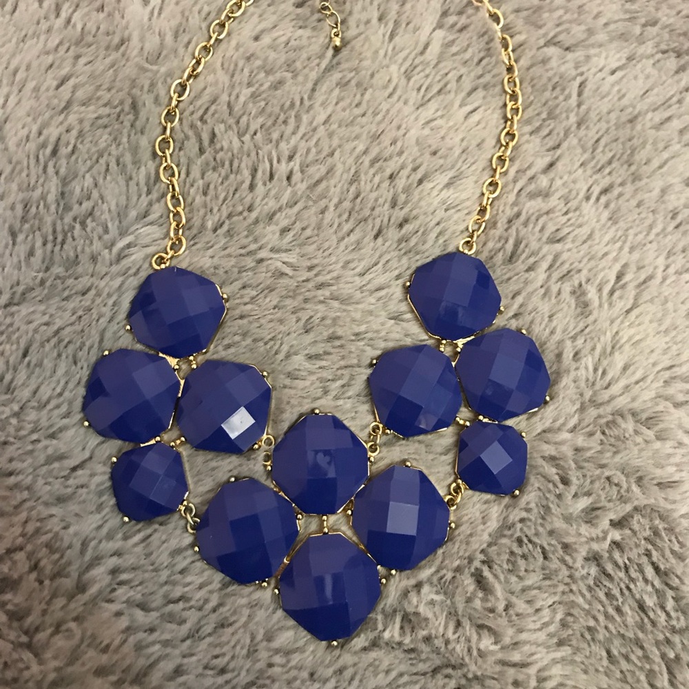 Blue stone necklace